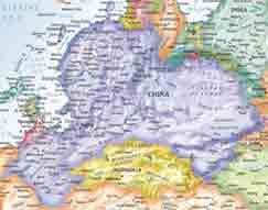 Upside Down Map of China